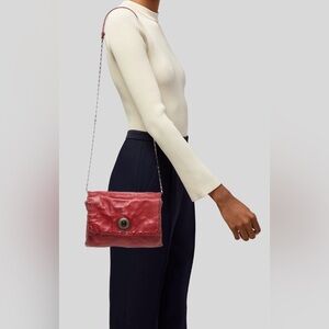 Campomaggi Red Leather Shoulder Bag